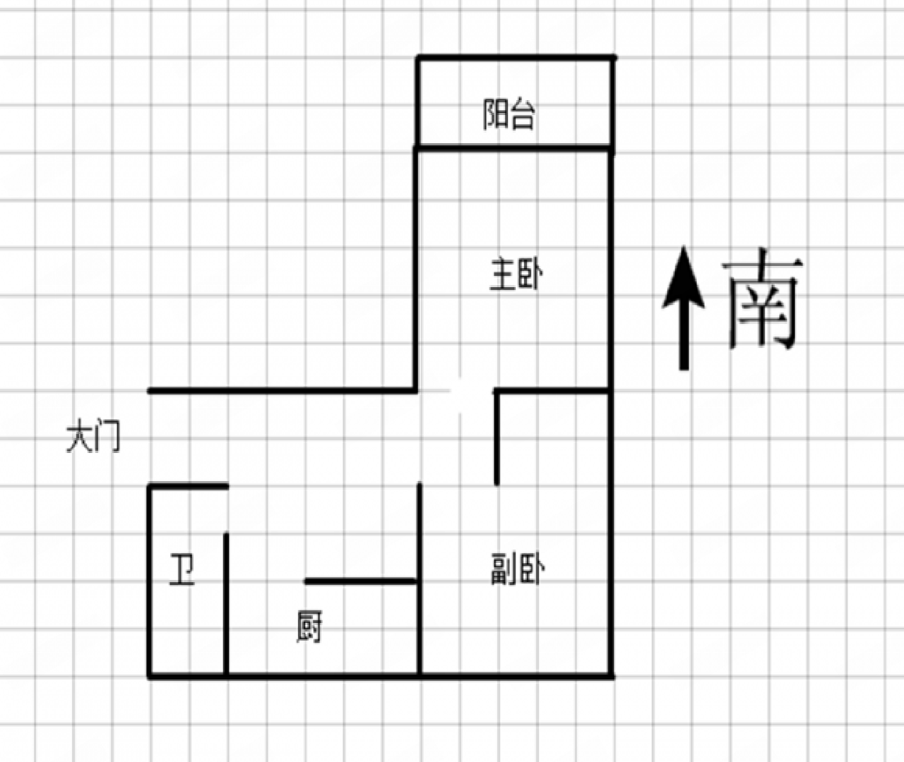 易家桥新村 2室1厅1卫 55m&sup2;