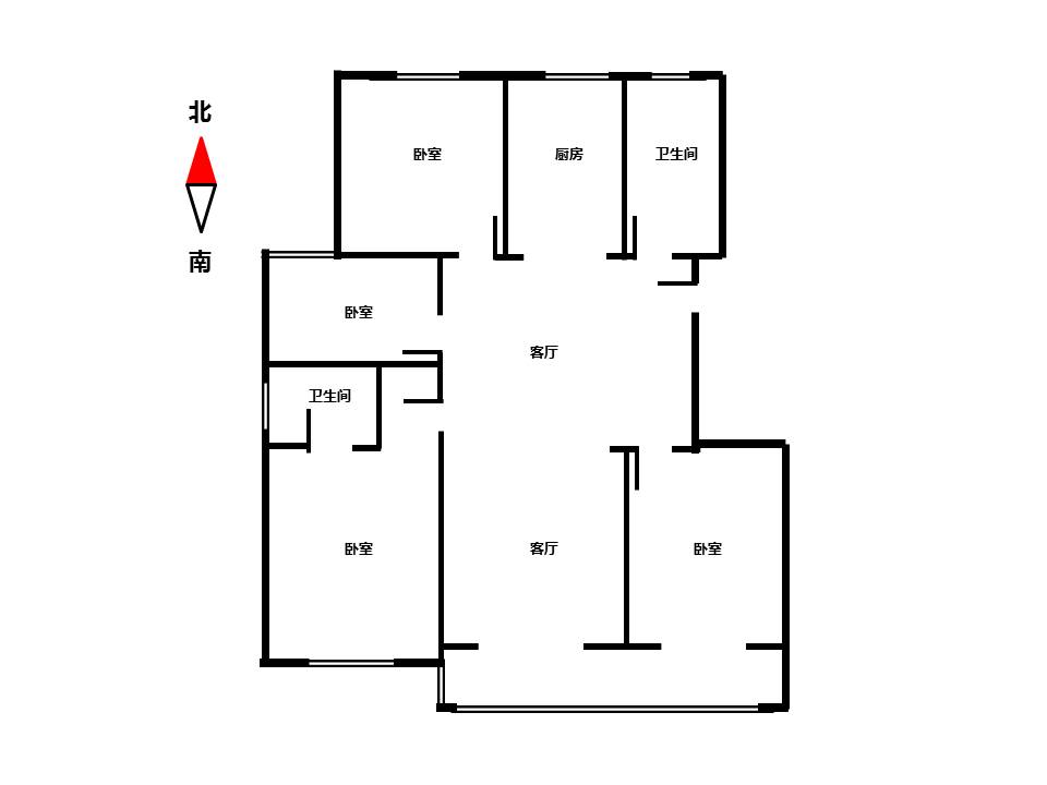 锦安花园一期 3室2厅2卫 147m²