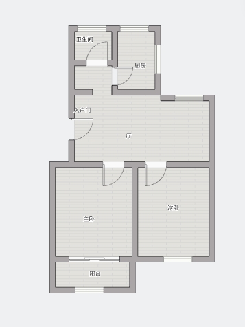 森大蒂花苑南区 2室1厅1卫 68m&sup2;