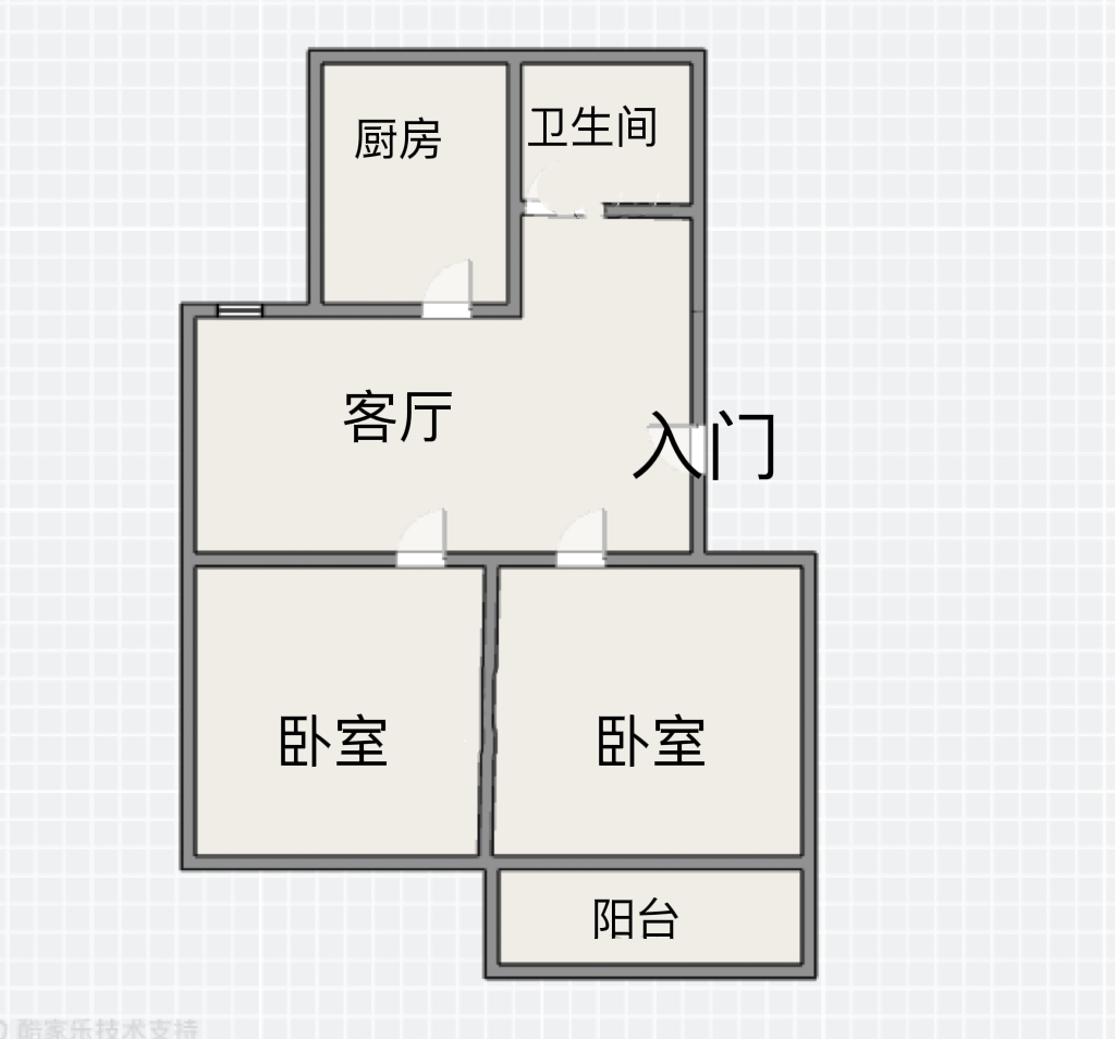 文峰新村 2室1厅1卫 71m&sup2;