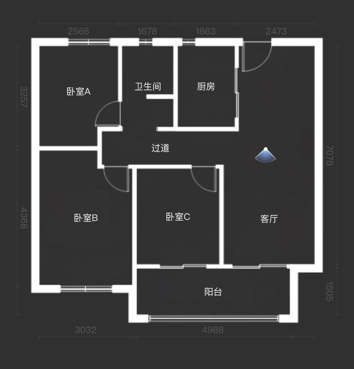 春溪集 3室2厅1卫 89m&sup2;