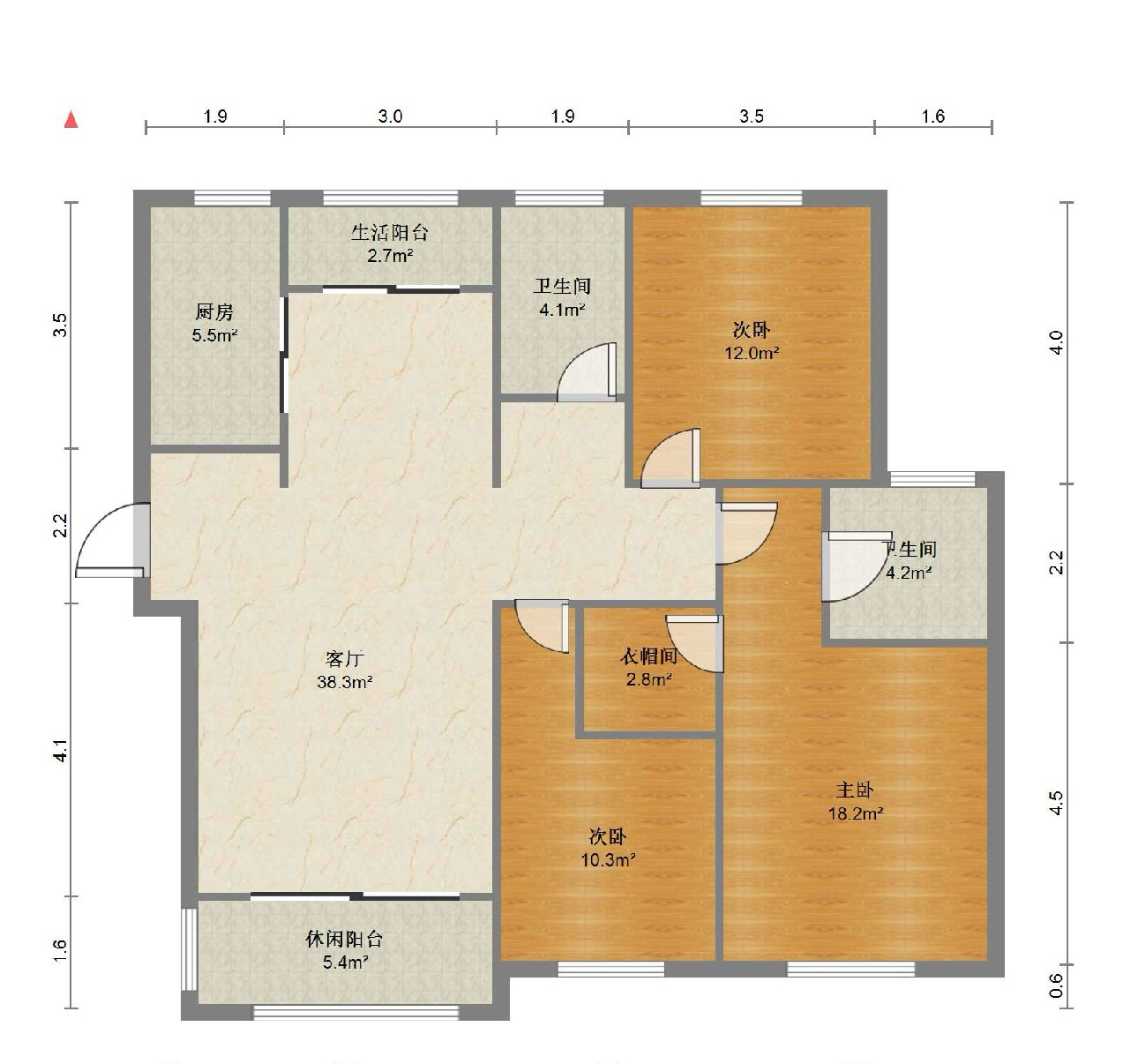 尚海湾 3室2厅2卫 133.25m&sup2;