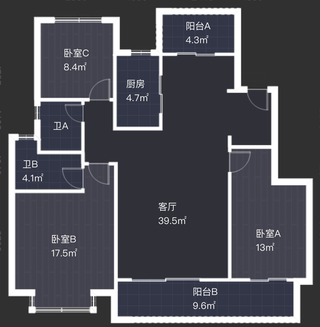 九溪源著 3室2厅2卫 121m&sup2;