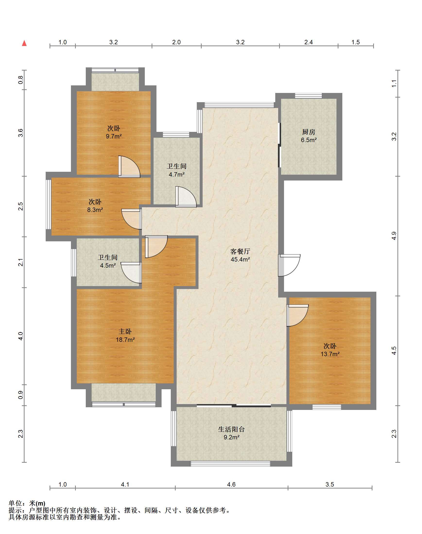 南通1912 3室2厅2卫 143m&sup2;