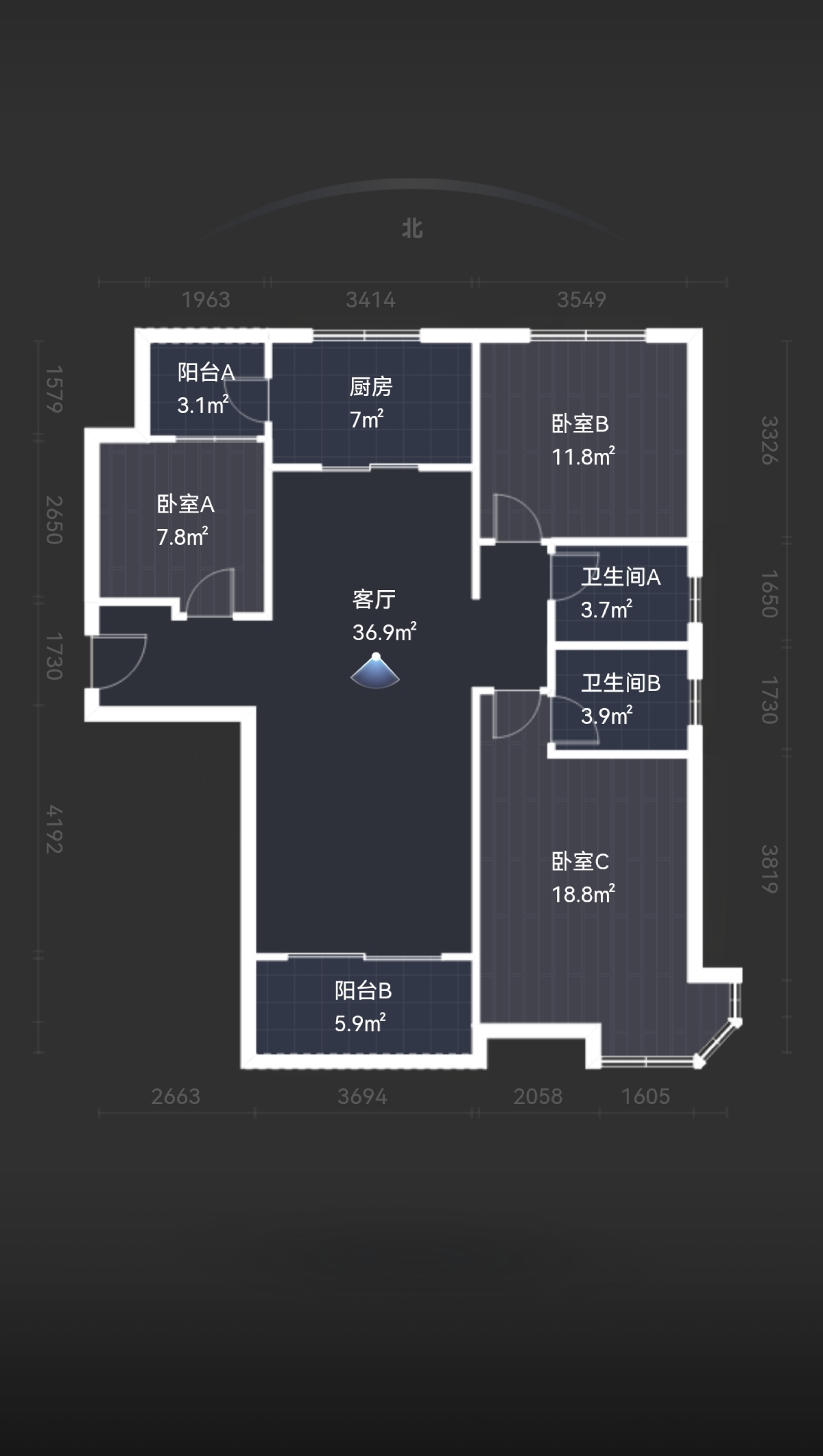 碧桂园(南通经济技术开发区) 3室2厅2卫 135m&sup2;
