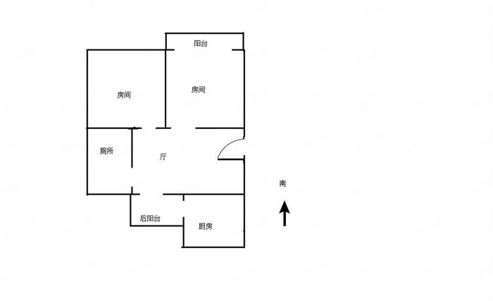 易家桥新村 2室1厅1卫 60m&sup2;