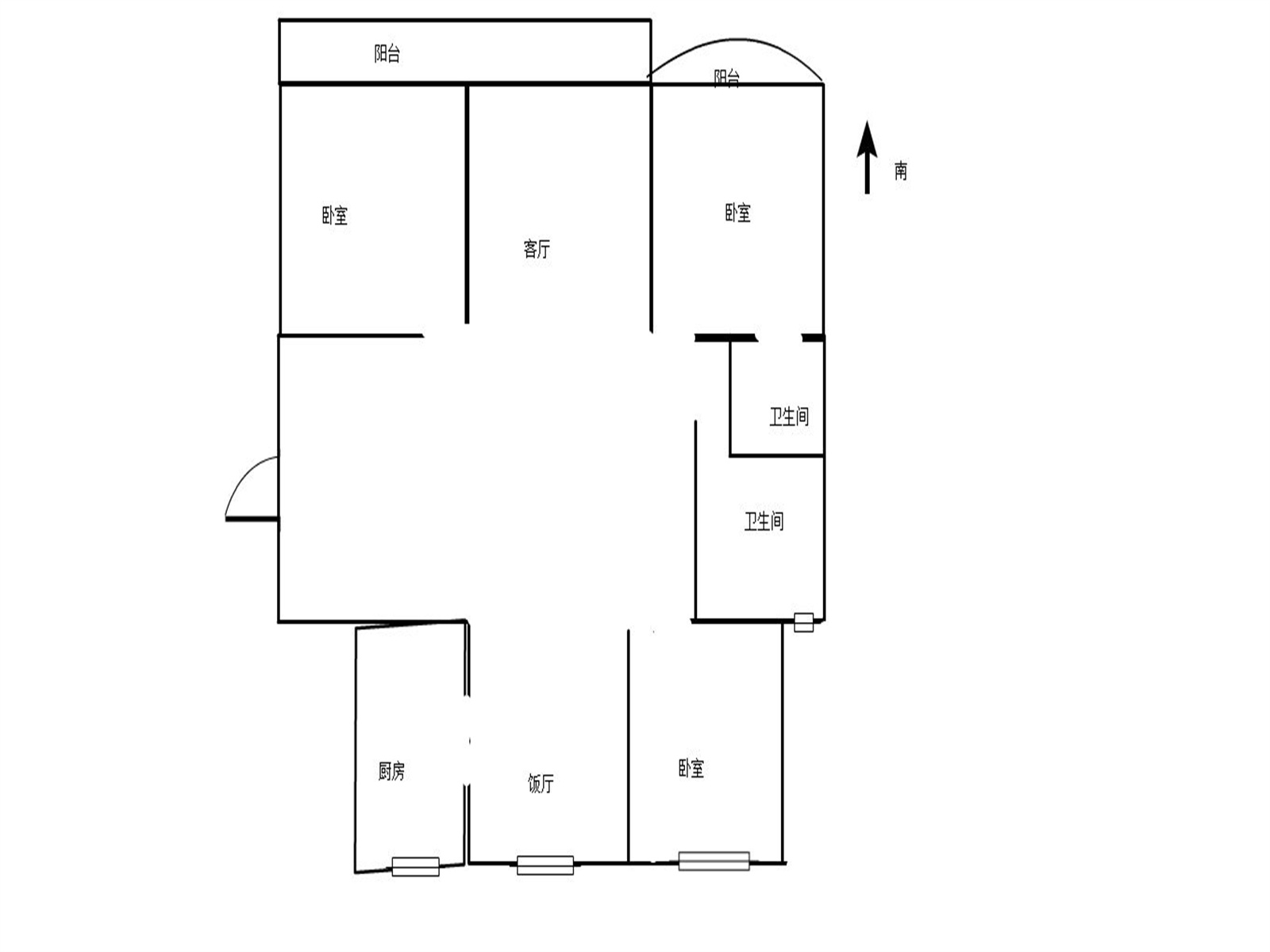中天福邸 3室2厅2卫 151m&sup2;