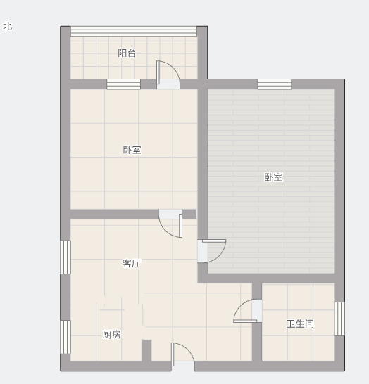 望江楼小区 2室1厅1卫 60m&sup2;