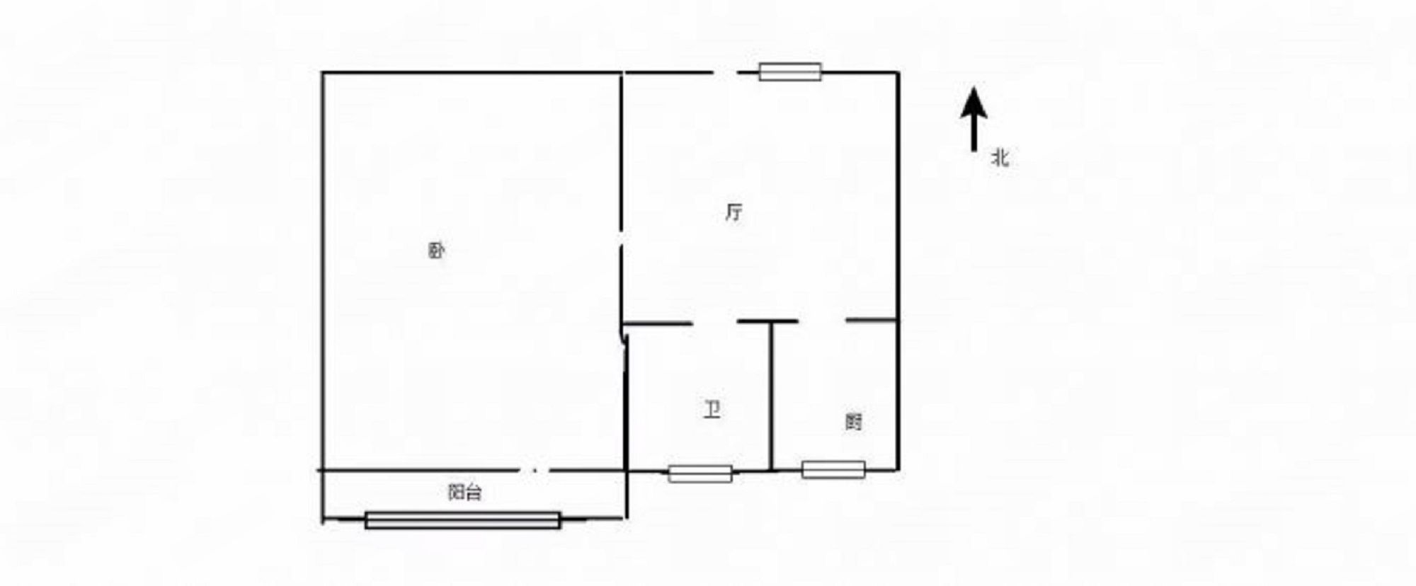 易家桥新村 1室1厅1卫 36.83m&sup2;