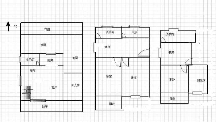 爱玛花苑 4室2厅2卫 136m&sup2;