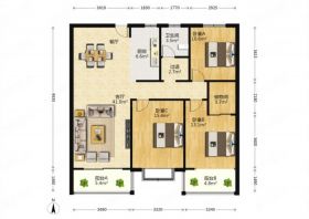 汇富花苑 3室2厅1卫 144m&sup2;