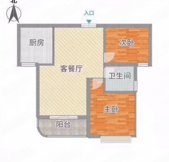 光明幸福天地 2室2厅1卫 89m&sup2;