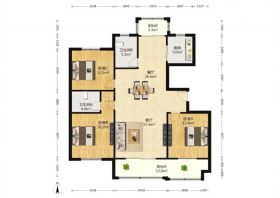 龙庭景苑 3室2厅2卫 142m&sup2;