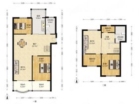 朝晖花园 3室2厅2卫 135m&sup2;