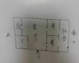 怡安花苑 2室2厅1卫 110m&sup2;