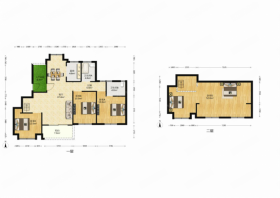 盛和九里香堤二期 4室2厅2卫 183.00m&sup2;