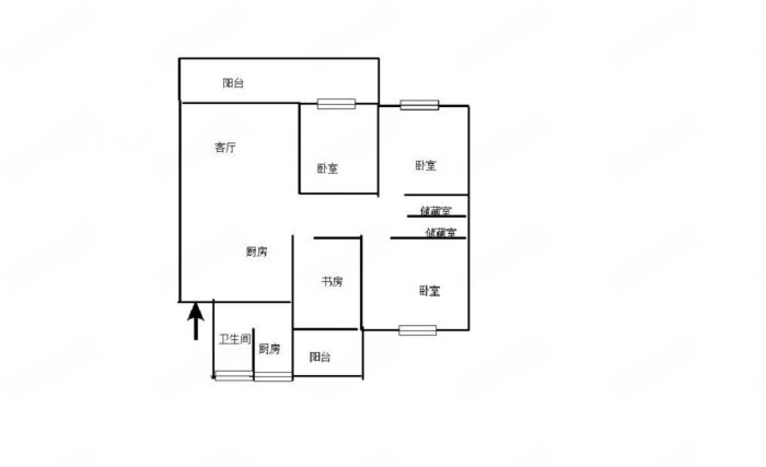 星湖花园 3室2厅2卫 150m&sup2;