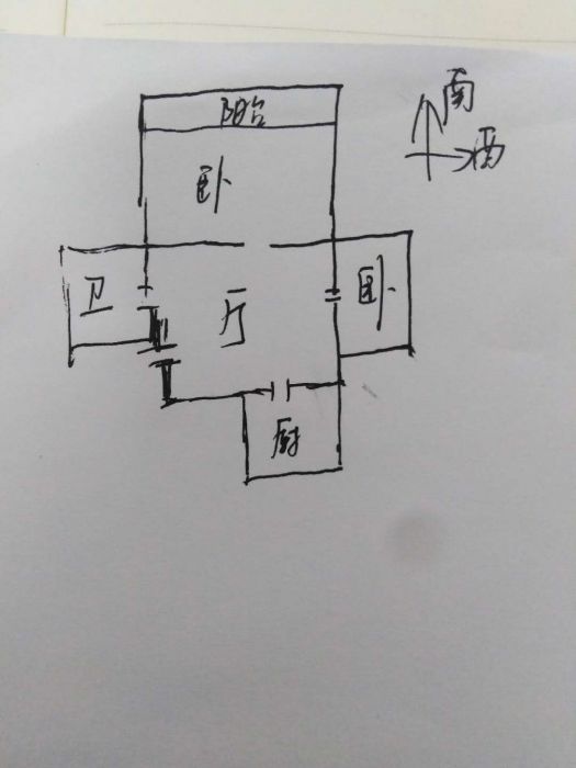 华威园 2室1厅1卫 65m&sup2;