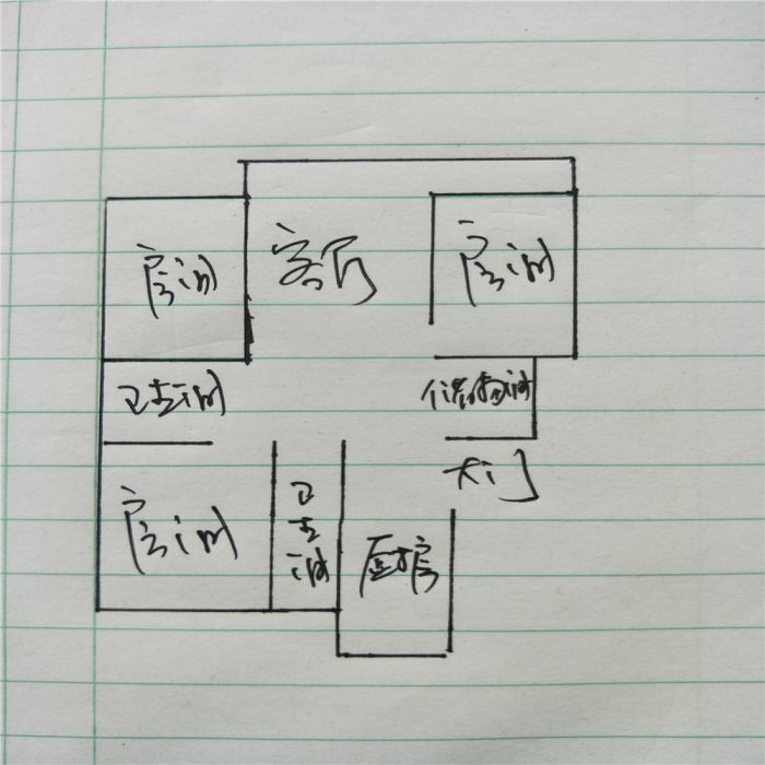 新开苑 3室2厅1卫 120m&sup2;