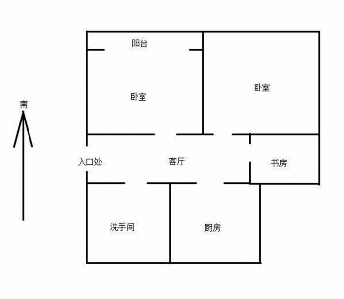 新城东苑 2室1厅1卫 67m²