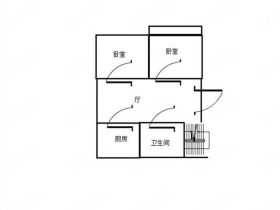 民主新村 2室2厅1卫 68.92m&sup2;