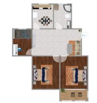 越江新村 2室2厅1卫 76m&sup2;