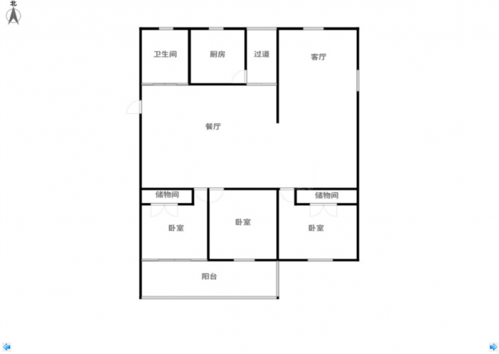 方大花苑 3室2厅1卫 103.22m&sup2;