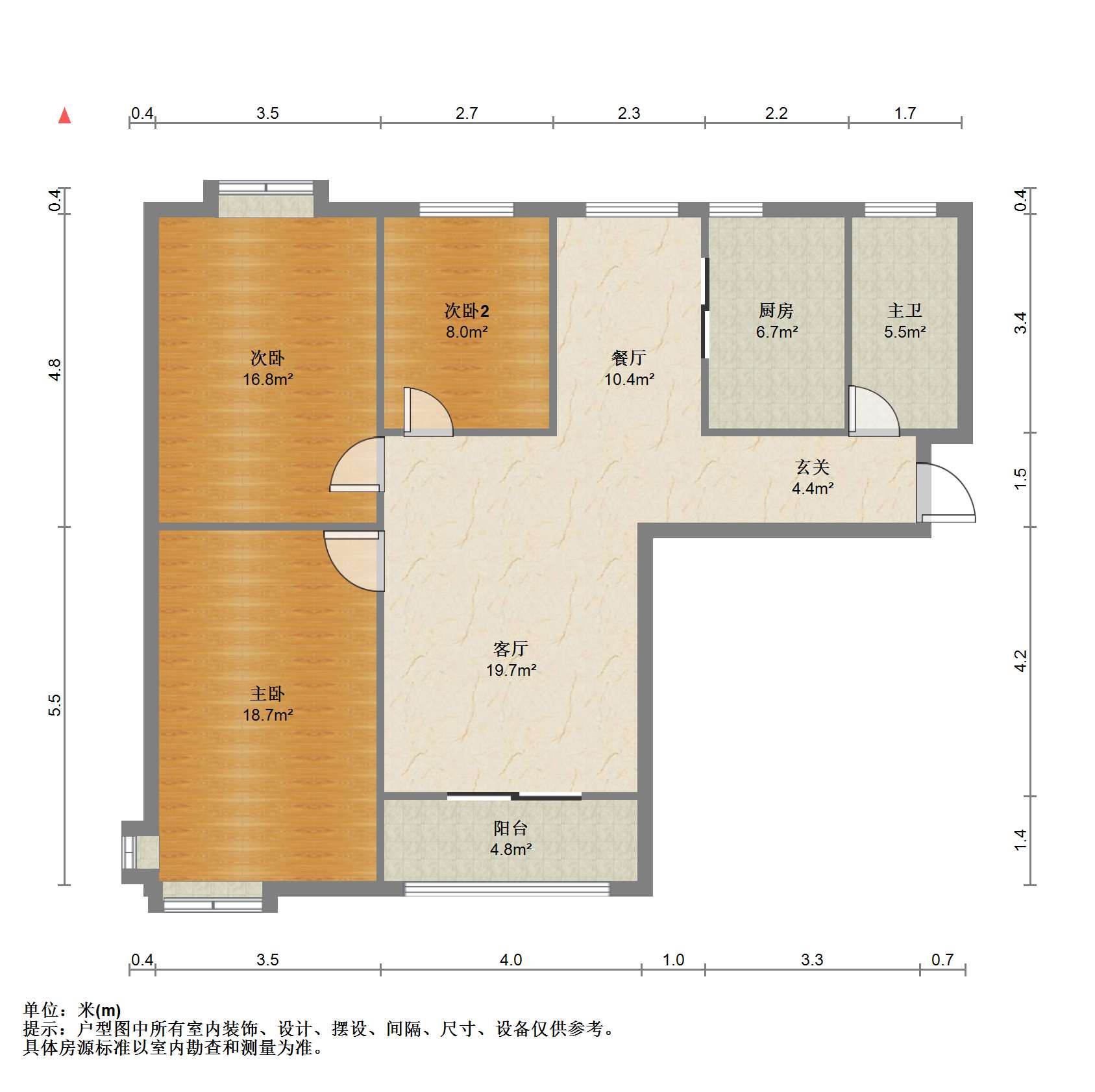 福景苑 3室2厅1卫 125m&sup2;