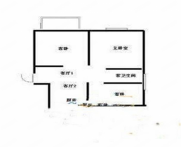 小石桥花苑 3室2厅1卫 125.48m&sup2;