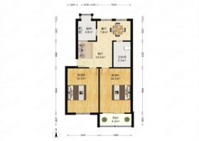 北兴园 2室2厅1卫 70m&sup2;