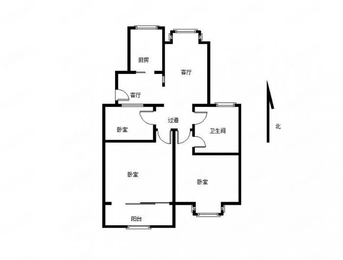 友谊家园 3室2厅1卫 110m&sup2;