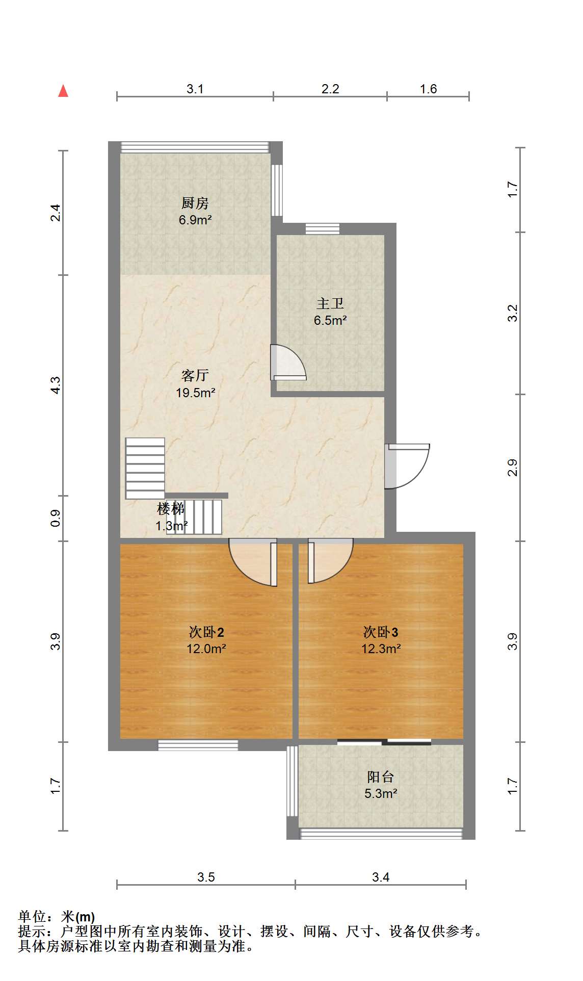 宝隆花园 4室2厅1卫 109.64m&sup2;