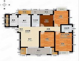 冠城大通棕榈湾 4室2厅2卫 160m&sup2;