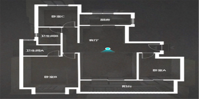 中海上东区 3室2厅2卫 127.32m&sup2;
