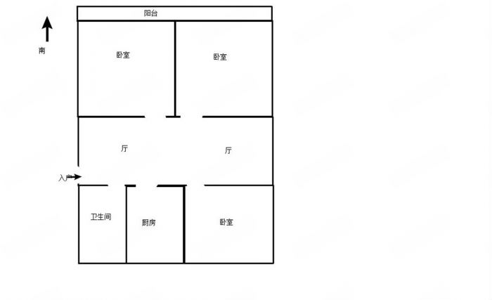 新胜花苑 3室2厅1卫 128m&sup2;