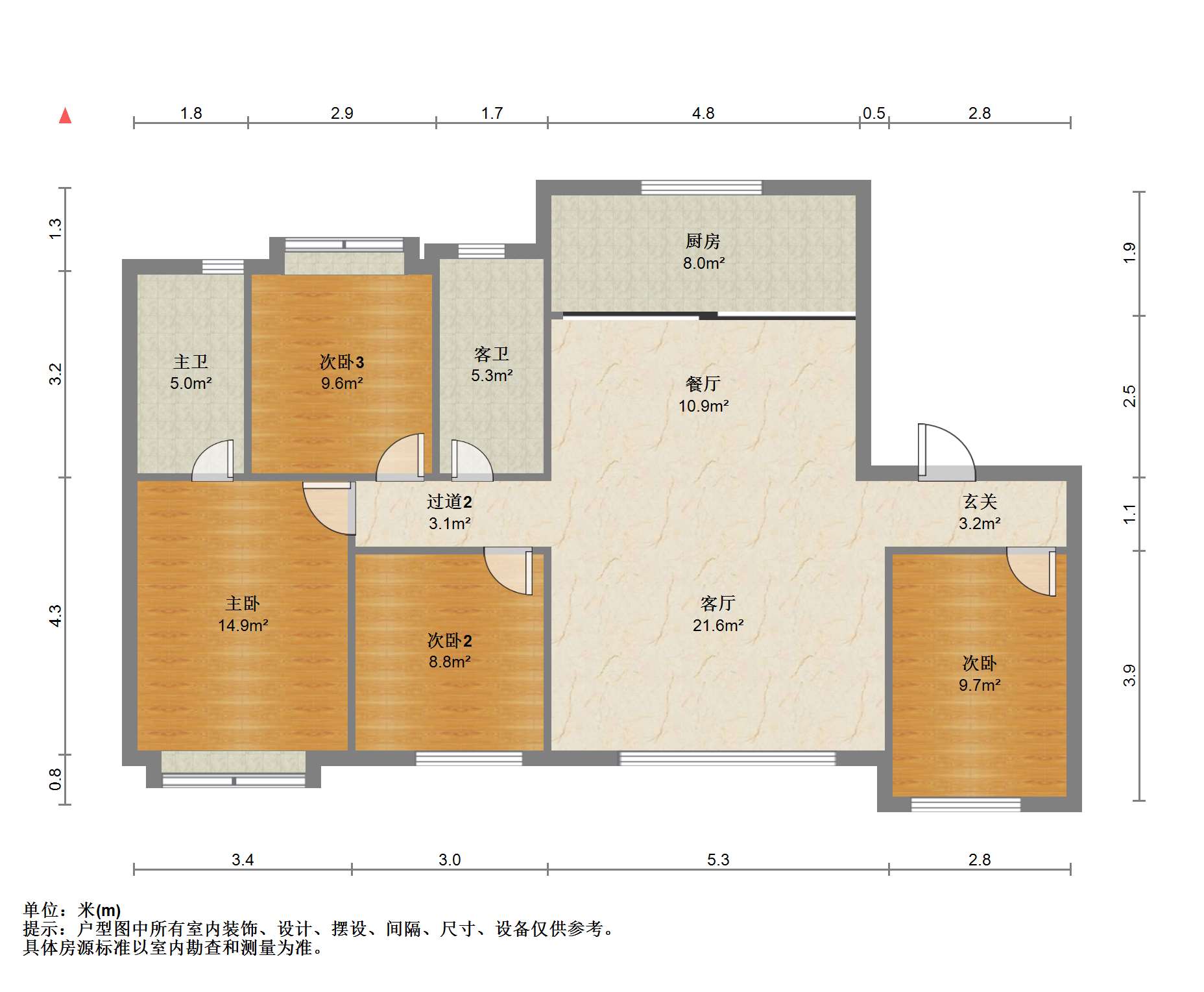 招商公园道 4室2厅2卫 157.72m&sup2;