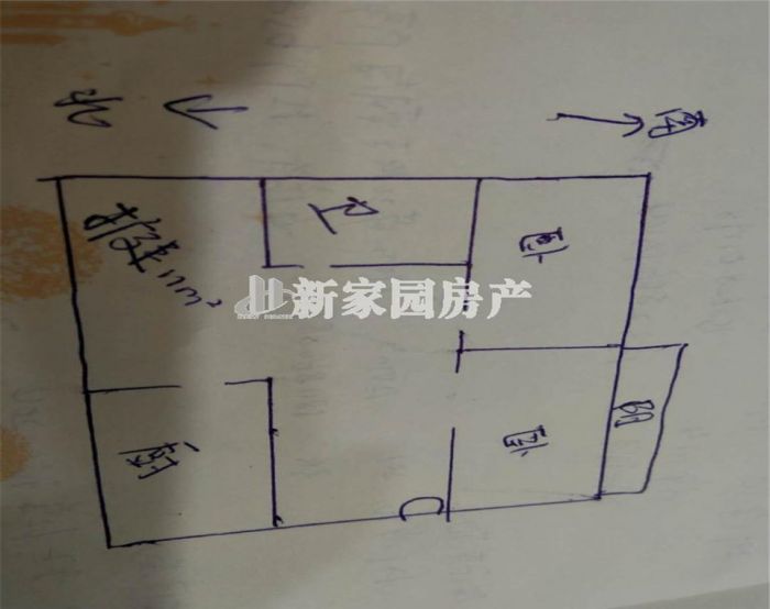 易家桥新村 2室1厅1卫 77.00m&sup2;
