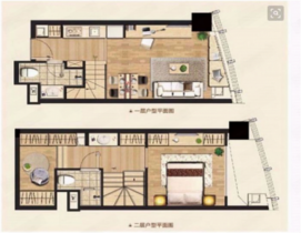 中南世纪城北区 2室1厅1卫 50m&sup2;