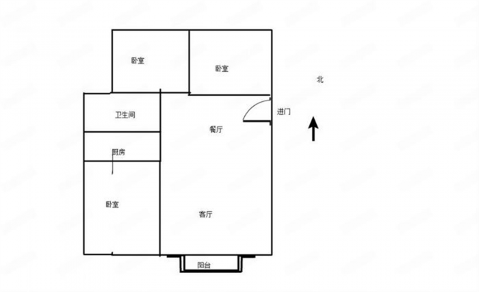 悦达悦海名邸 3室1厅1卫 114.7m&sup2;