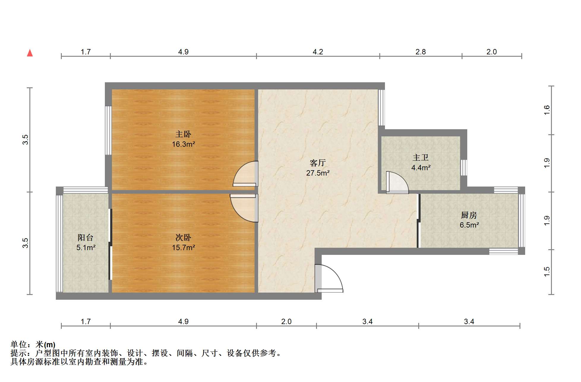 天勤家园 2室1厅1卫 79m&sup2;