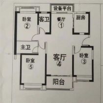 南通雅居乐花园 3室2厅2卫 127m&sup2;