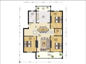 星辰花园 3室2厅2卫 141m&sup2;