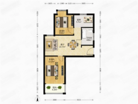 融悦华庭 2室2厅1卫 88.38m&sup2;