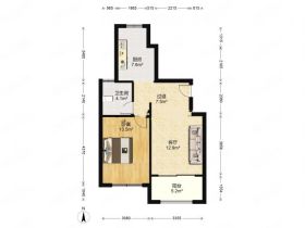 沙家圩花苑 1室1厅1卫 75m&sup2;