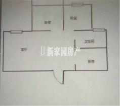 世家花园 1室2厅1卫 72m&sup2;