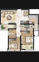 意邦绿墅湾 3室2厅2卫 143.00m&sup2;