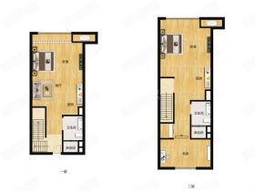 中南世纪城 2室2厅1卫 60m&sup2;