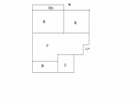 和盛林荫水岸 2室2厅1卫 73.4m&sup2;