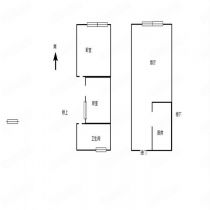四季食品城 2室1厅1卫 58m&sup2;