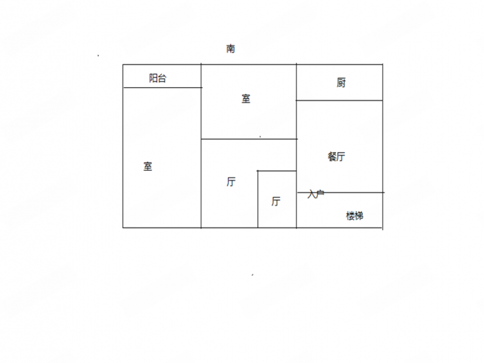 富贵北园 2室2厅1卫 70.00m&sup2;